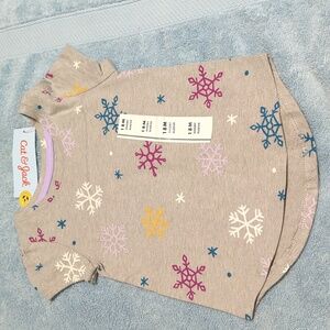 NWT girls 18m Cat & Jack snowflake shirt